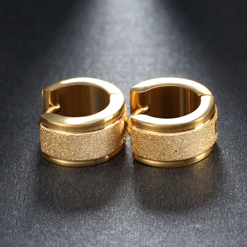 Modyle 2019 New Gold-Color Stainless Steel Scrub Hoop Earrings for Women Party Jewelry Gifts
Modyle 2019 New Gold-Color Stainless Steel Scrub Hoop Earrings for Women Party Jewelry Gifts