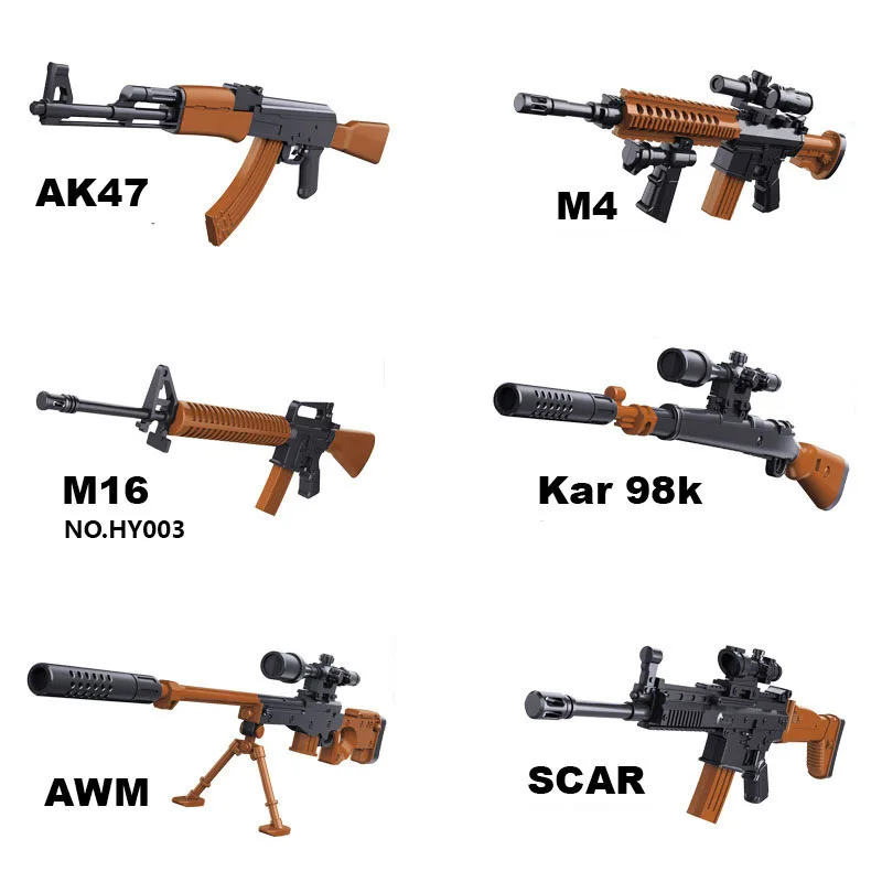 1:6 AK47 SCAR M14 M16 AWP Rifle Plastic Assemble Gun Model Toy For 12" Action Figures Building Blocks Toy Gun For Children
1:6 AK47 SCAR M14 M16 AWP Rifle Plastic Assemble Gun Model Toy For 12" Action Figures Building Blocks Toy Gun For Children