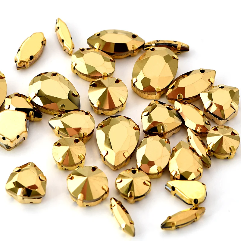 High Quality Mine Gold Sew On Rhinestones with Claw Flatback Silver/Golden Claw Sewing Strass Crystal for DIY Clothes B1239
High Quality Mine Gold Sew On Rhinestones with Claw Flatback Silver/Golden Claw Sewing Strass Crystal for DIY Clothes B1239