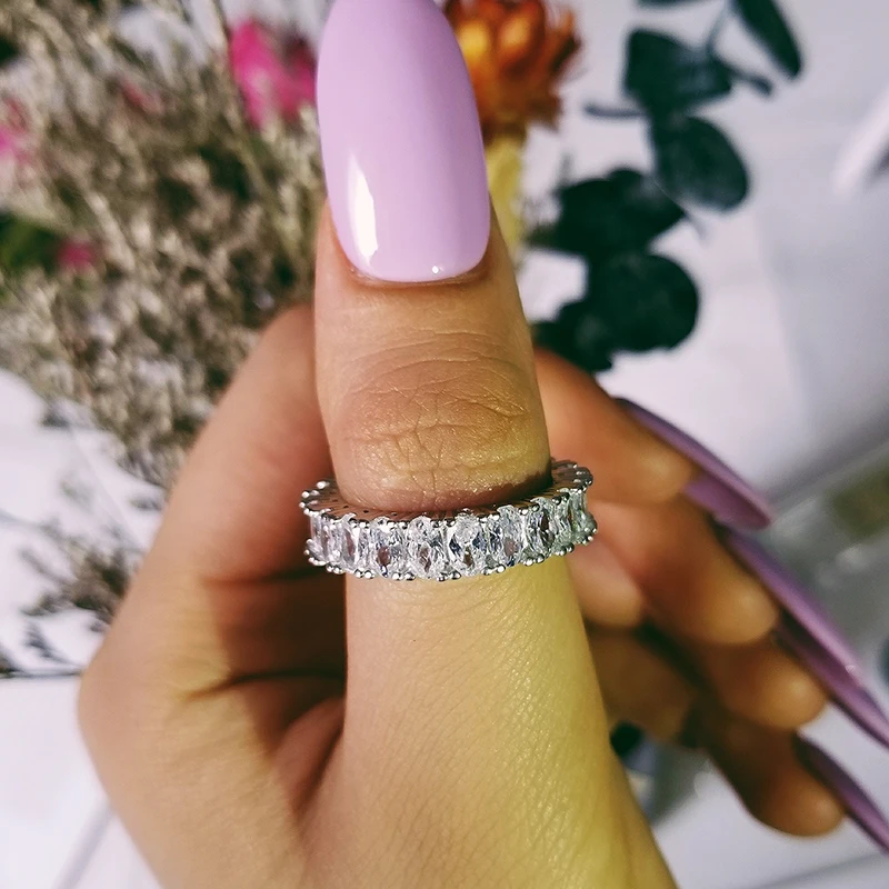 Hot fashion solid 925 sterling silver oval zircon wedding eternity band for women anniversary party special unique LR4573S
Hot fashion solid 925 sterling silver oval zircon wedding eternity band for women anniversary party special unique LR4573S