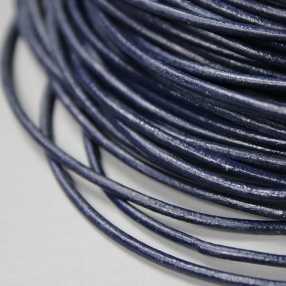 5 Yards 2mm Round Genuine Cow Hide Dark Blue Leather Strands, 2mm Real Cow Leather Cord for Making Bracelet Necklace Shoelace
5 Yards 2mm Round Genuine Cow Hide Dark Blue Leather Strands, 2mm Real Cow Leather Cord for Making Bracelet Necklace Shoelace