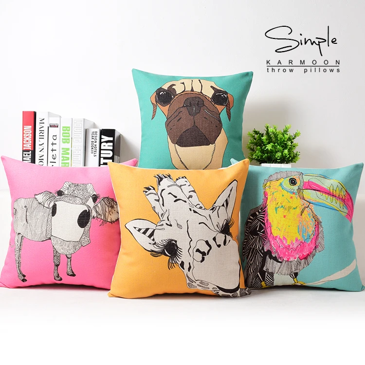 Funny Animal Cushion Cover Toucan Throw Pillow Case Zebra Owl Dog Giraffe Pug Cow Linen Car Seat Cushion Cases Animal Room Decor
Funny Animal Cushion Cover Toucan Throw Pillow Case Zebra Owl Dog Giraffe Pug Cow Linen Car Seat Cushion Cases Animal Room Decor