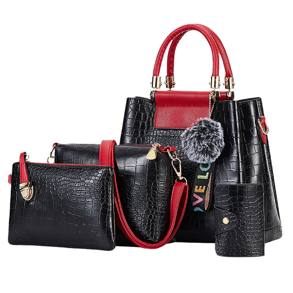 3 pieces / set of ladies handbag PU leather shoulder bag hair ball bucket bag and handbag female large capacity handbag #Zer
3 pieces / set of ladies handbag PU leather shoulder bag hair ball bucket bag and handbag female large capacity handbag #Zer