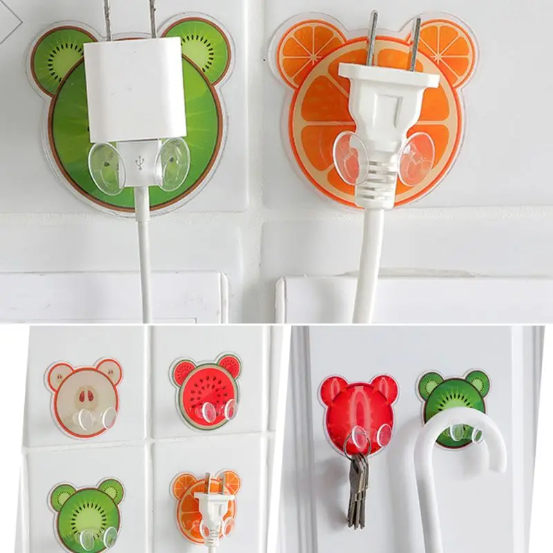 1PC Fruit Pattern Socket Storage Rack Hangers Multi-functional Power Cord Plug Stick Hooks Keys Holder Home Office Decor Hooks
1PC Fruit Pattern Socket Storage Rack Hangers Multi-functional Power Cord Plug Stick Hooks Keys Holder Home Office Decor Hooks
