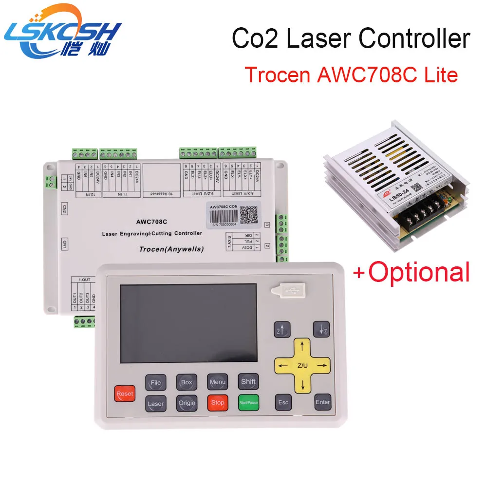 LSKCSH Trocen Anywells AWC708C Lite Co2 Laser Controller DSP System Motherboard +Optional Switch Power Supply 24V Professional
LSKCSH Trocen Anywells AWC708C Lite Co2 Laser Controller DSP System Motherboard +Optional Switch Power Supply 24V Professional