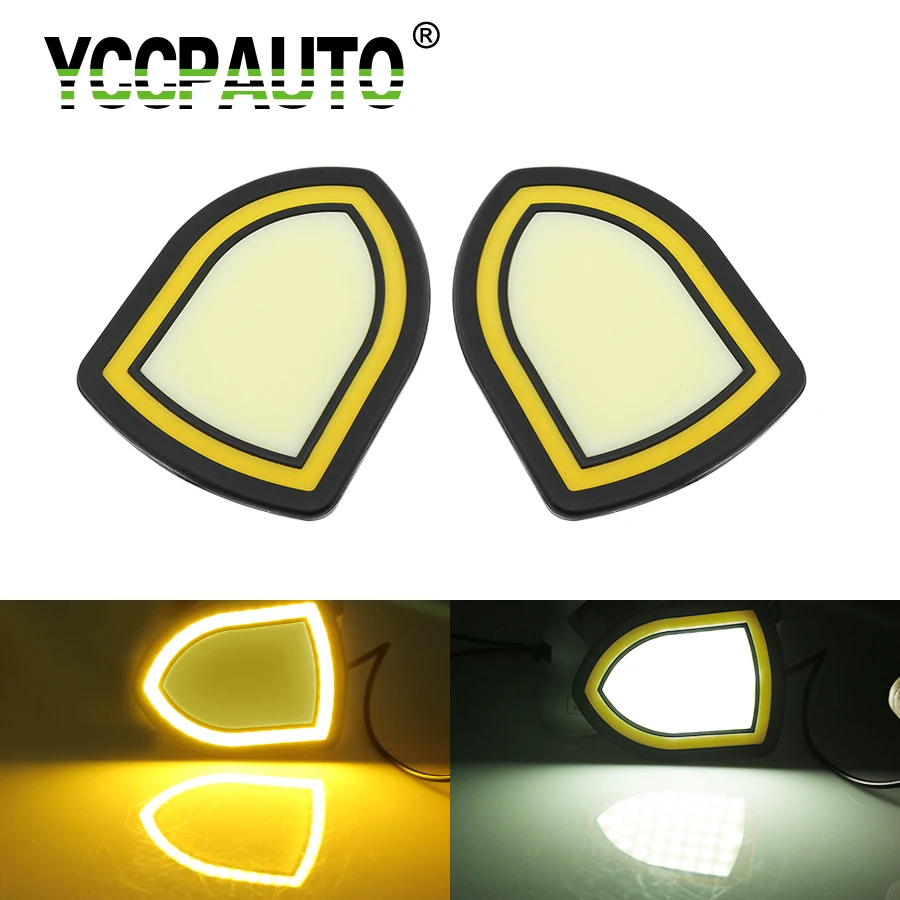 YCCPAUTO Car Styling DRL Daytime Running Lights Driving Shield Defense Sign White Yellow Dual Color Waterproof COB Light 2PCS
YCCPAUTO Car Styling DRL Daytime Running Lights Driving Shield Defense Sign White Yellow Dual Color Waterproof COB Light 2PCS