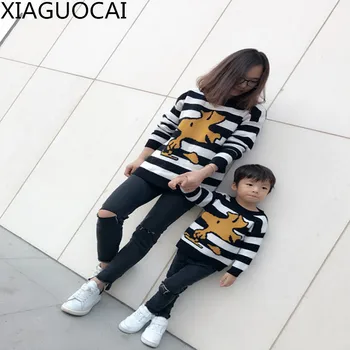 Autumn Winter Thickening Warm Family Matching Outfits Mother daughter son stripe Sweater pullover Long Sleeve Clothes B35 10
Autumn Winter Thickening Warm Family Matching Outfits Mother daughter son stripe Sweater pullover Long Sleeve Clothes B35 10