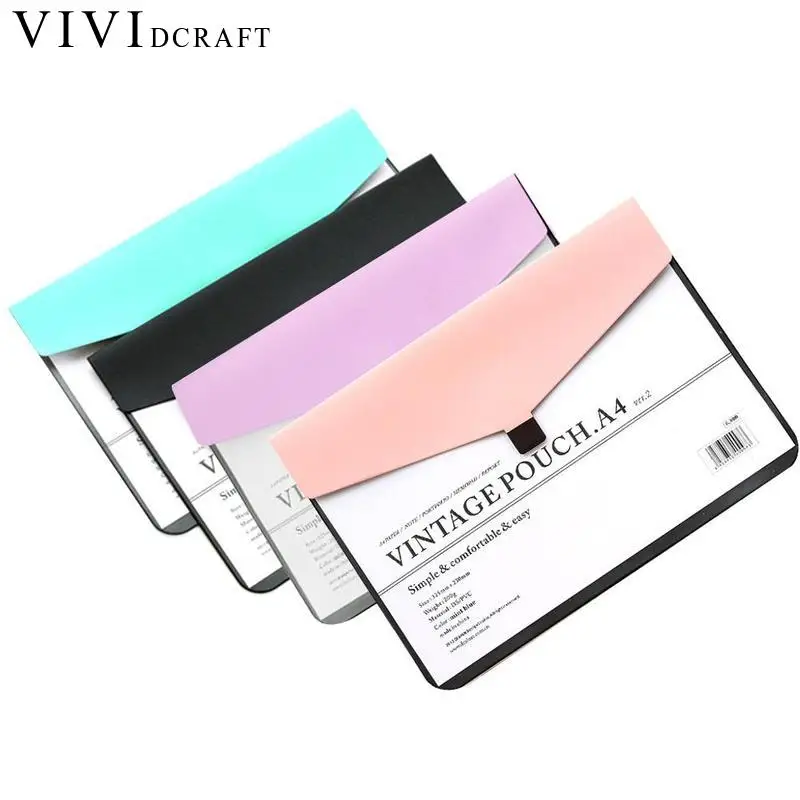 Vividcraft Office Candy Color Plastic A4 Document Bag Portable File Bag Briefcase Filling Bag Paper File Folders for Students
Vividcraft Office Candy Color Plastic A4 Document Bag Portable File Bag Briefcase Filling Bag Paper File Folders for Students