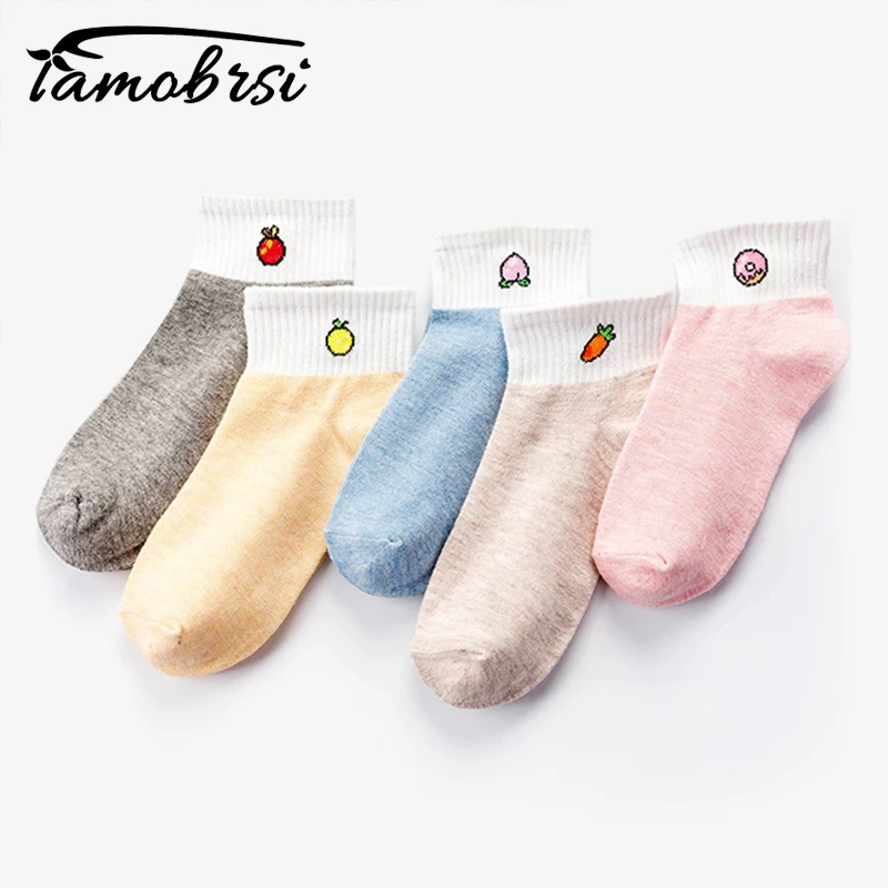 5 Pairs/Lot Cotton Cool Fruit Cute Soks Korean Street Style Short Fun Socks Women Harajuku Ankle Pink Socks Funny Socks Female
5 Pairs/Lot Cotton Cool Fruit Cute Soks Korean Street Style Short Fun Socks Women Harajuku Ankle Pink Socks Funny Socks Female