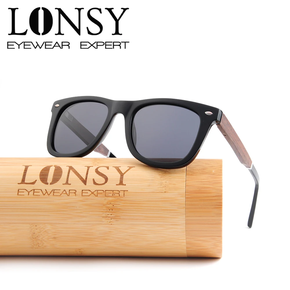 LONSY Men/Women Handmade Acetate Wood Sunglasses Eyewear Polarized UU400 LS6007
LONSY Men/Women Handmade Acetate Wood Sunglasses Eyewear Polarized UU400 LS6007