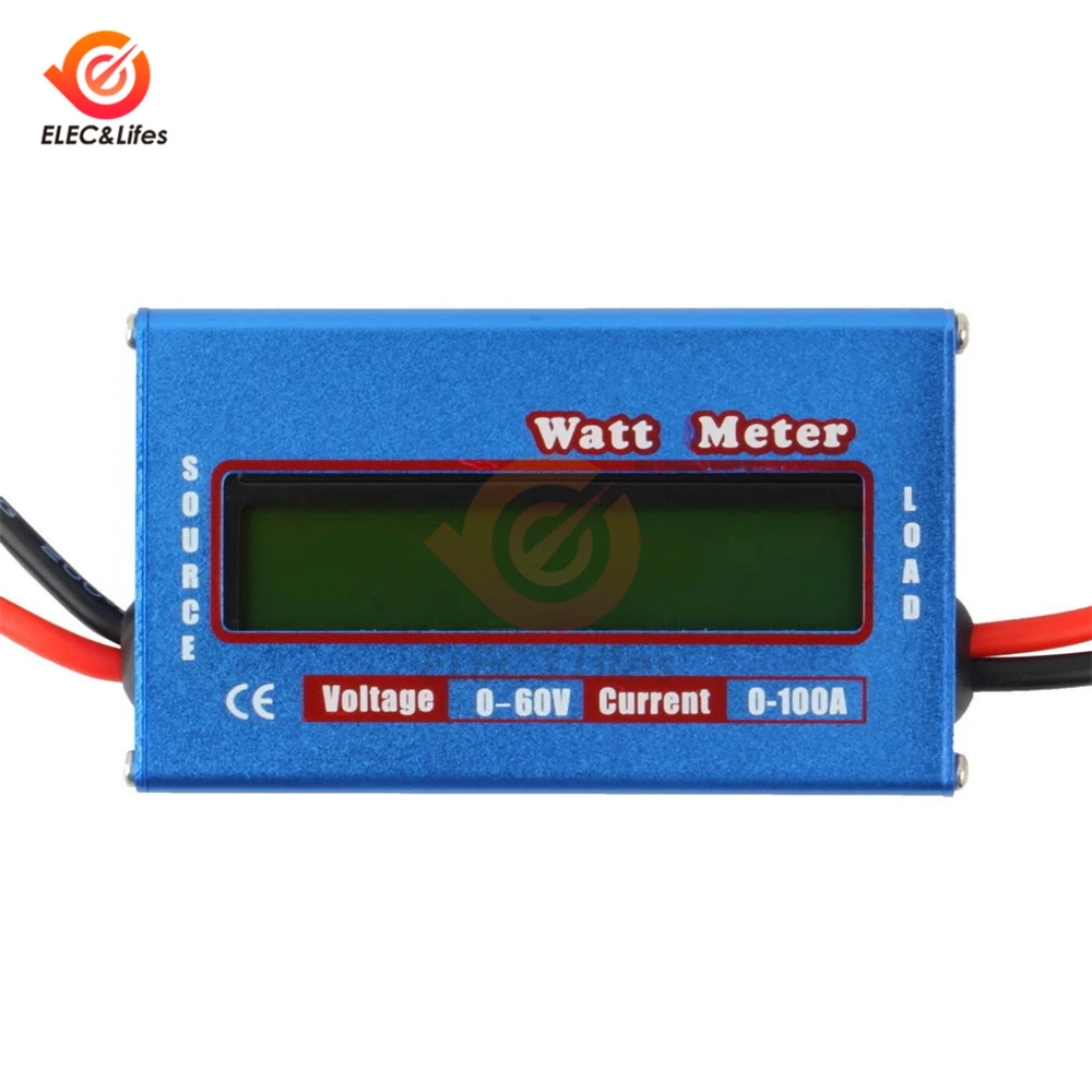 1Pcs LCD Digital Wattmeter High-accuracy Power Meter DC 60V 100A RC Watt Meter Checker Balance Voltage Battery Power Analyzer
1Pcs LCD Digital Wattmeter High-accuracy Power Meter DC 60V 100A RC Watt Meter Checker Balance Voltage Battery Power Analyzer