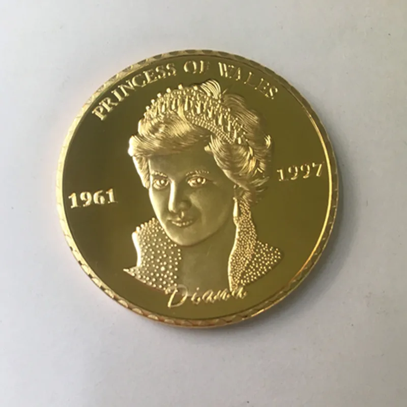 2 pcs The Memory of Diana 1961~1997 princess of England the last rose 24K Real gold plated 40 mm souvenir decoration coin
2 pcs The Memory of Diana 1961~1997 princess of England the last rose 24K Real gold plated 40 mm souvenir decoration coin