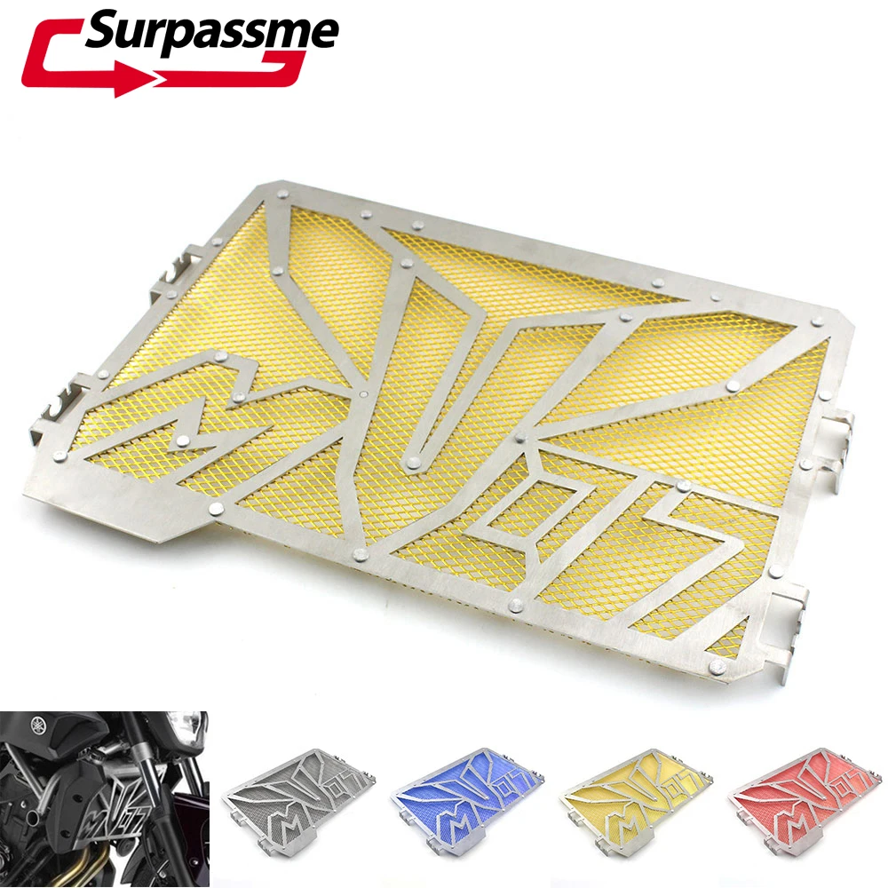 Stainless Steel Motorcycle Engine Radiator Protector Grille Guard Cover Case Black Red Bule Yellow for Yamaha MT09 FZ-09 2016
Stainless Steel Motorcycle Engine Radiator Protector Grille Guard Cover Case Black Red Bule Yellow for Yamaha MT09 FZ-09 2016