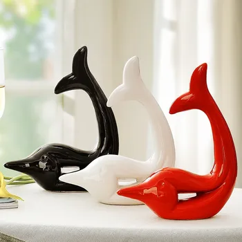 white ceramic dolphin home decor crafts room decoration ceramic handicraft ornament porcelain animal figurine wedding decoration
white ceramic dolphin home decor crafts room decoration ceramic handicraft ornament porcelain animal figurine wedding decoration