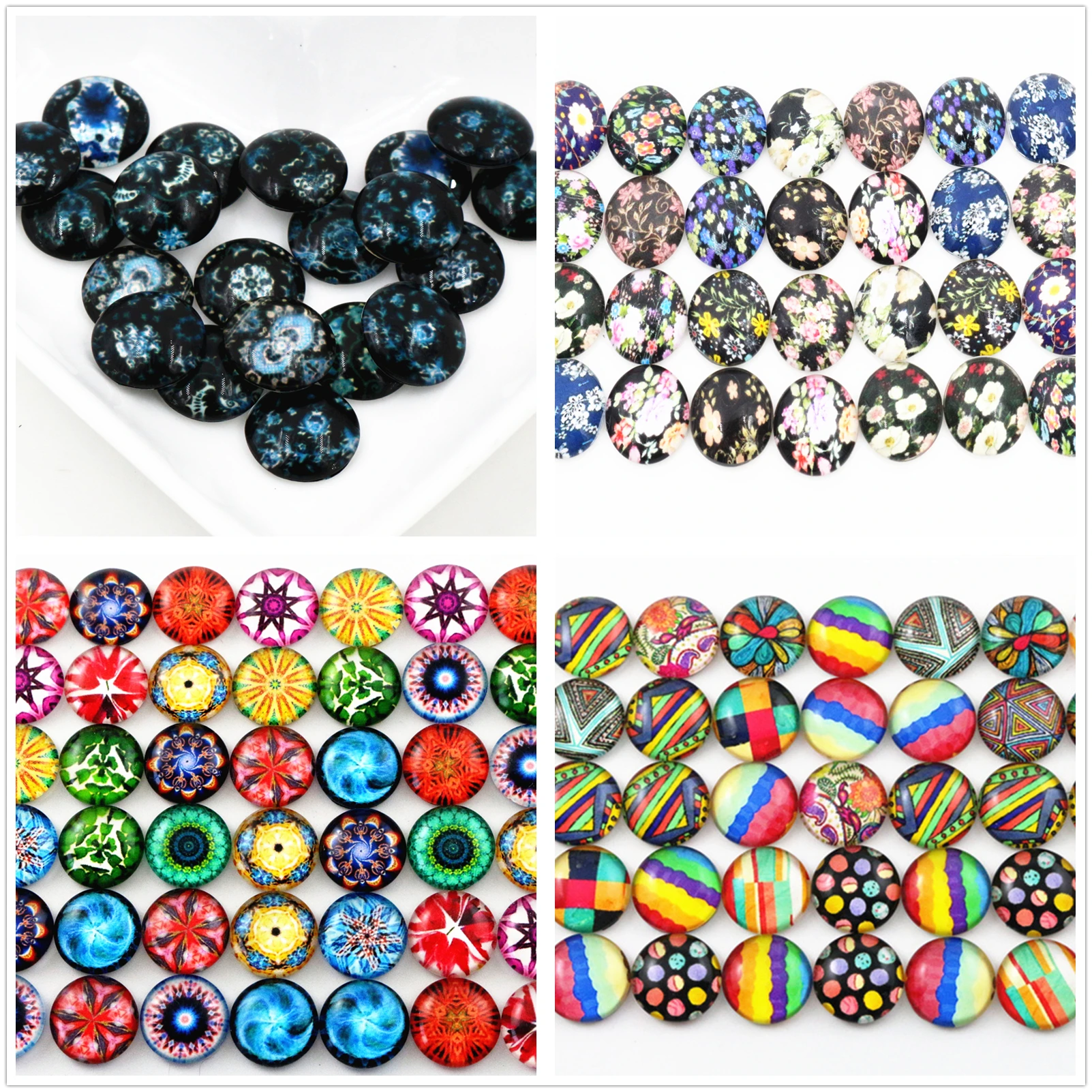 50pcs 12mm New Fashion New Flower Totem Style Handmade Photo Glass Cabochons Pattern Jewelry Accessories Supplie
50pcs 12mm New Fashion New Flower Totem Style Handmade Photo Glass Cabochons Pattern Jewelry Accessories Supplie