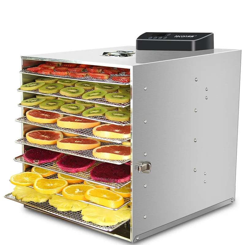 8 Layers Electric LED Smart Control Dehydrator Stainless Steel Fruit Food Fruit Vegetable Drying Machine with 24h Timer
8 Layers Electric LED Smart Control Dehydrator Stainless Steel Fruit Food Fruit Vegetable Drying Machine with 24h Timer