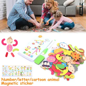 Digital Shape Sticker Jigsaw Puzzle Animal Magnet Wooden Study Decor Safe Material Cool Gift Kids Early Education Learn Words
Digital Shape Sticker Jigsaw Puzzle Animal Magnet Wooden Study Decor Safe Material Cool Gift Kids Early Education Learn Words