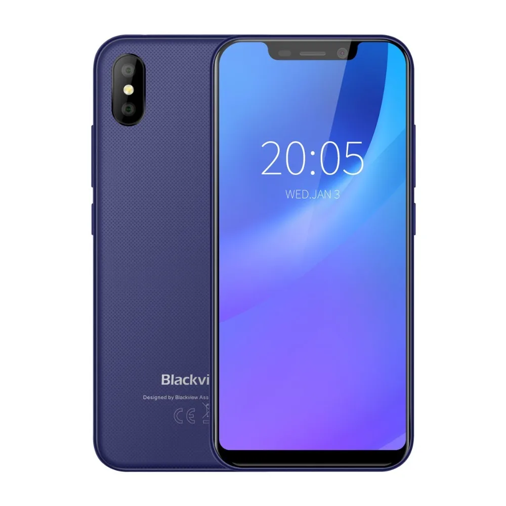 BLACKVIEW A30 Smartphone 5.5 Inch 19:9 MTK6580A Quad Core Android 8.1 2GB RAM 16GB ROM 8.0MP Dual SIM 3G Face ID Mobile Phone
BLACKVIEW A30 Smartphone 5.5 Inch 19:9 MTK6580A Quad Core Android 8.1 2GB RAM 16GB ROM 8.0MP Dual SIM 3G Face ID Mobile Phone