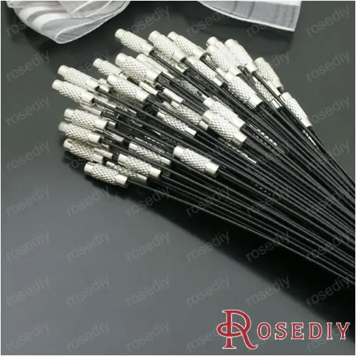 Wholesale Length 16" Wrapped Black Rubber Copper Half Finished Wire Neck Ring with Imitation Rhodium Connector 10 pcs(JM4824)
Wholesale Length 16" Wrapped Black Rubber Copper Half Finished Wire Neck Ring with Imitation Rhodium Connector 10 pcs(JM4824)