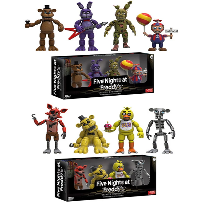 Five Nights at Freddy's Figure Pack Five Nights at Freddys Bear Night Action figures FNAF Toys Model Toy for Childrens
Five Nights at Freddy's Figure Pack Five Nights at Freddys Bear Night Action figures FNAF Toys Model Toy for Childrens