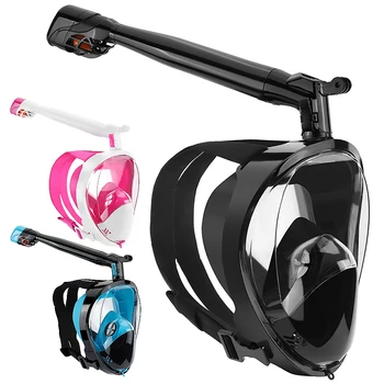 Anti-fog Snorkeling Full Face Mask 360° Rotatable Snorkel Swimming Scuba Mask with Detachable Camera Mount for Men Women
Anti-fog Snorkeling Full Face Mask 360° Rotatable Snorkel Swimming Scuba Mask with Detachable Camera Mount for Men Women