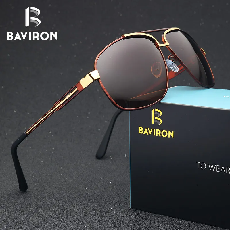 BAVIRON Classic Oval Pilot Sunglasses For Men Polarized Blue Film Double Bridge Glasses 2018 Hot Sell Popular Eyewear De Sol
BAVIRON Classic Oval Pilot Sunglasses For Men Polarized Blue Film Double Bridge Glasses 2018 Hot Sell Popular Eyewear De Sol