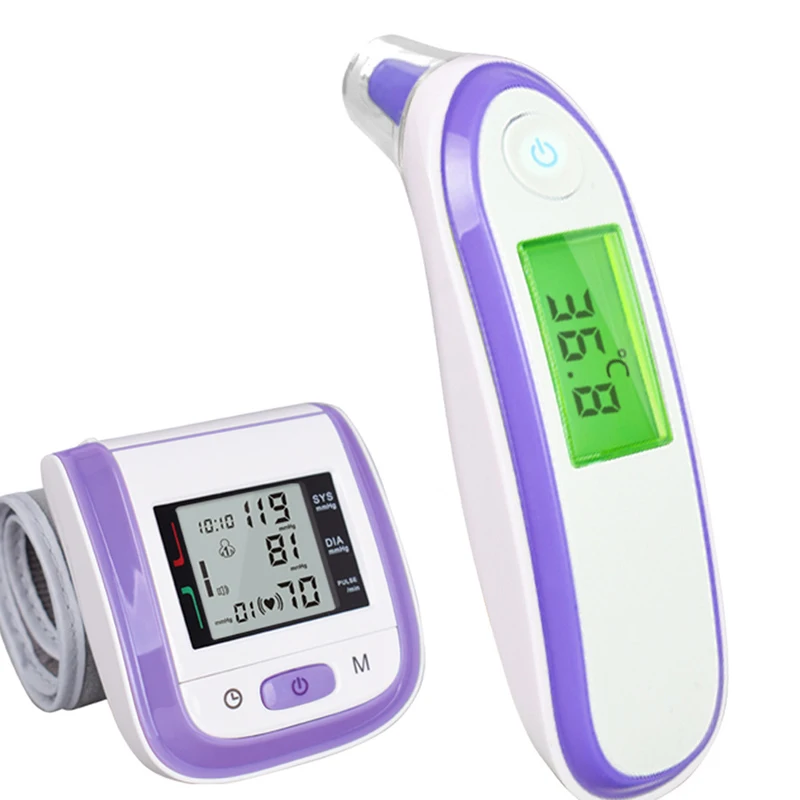 Wrist Digital Blood Pressure Cuff Monitor Automatic Sphygmomanometer Infrared Baby Adult Ear Forehead Fever Alarm Thermometer
Wrist Digital Blood Pressure Cuff Monitor Automatic Sphygmomanometer Infrared Baby Adult Ear Forehead Fever Alarm Thermometer