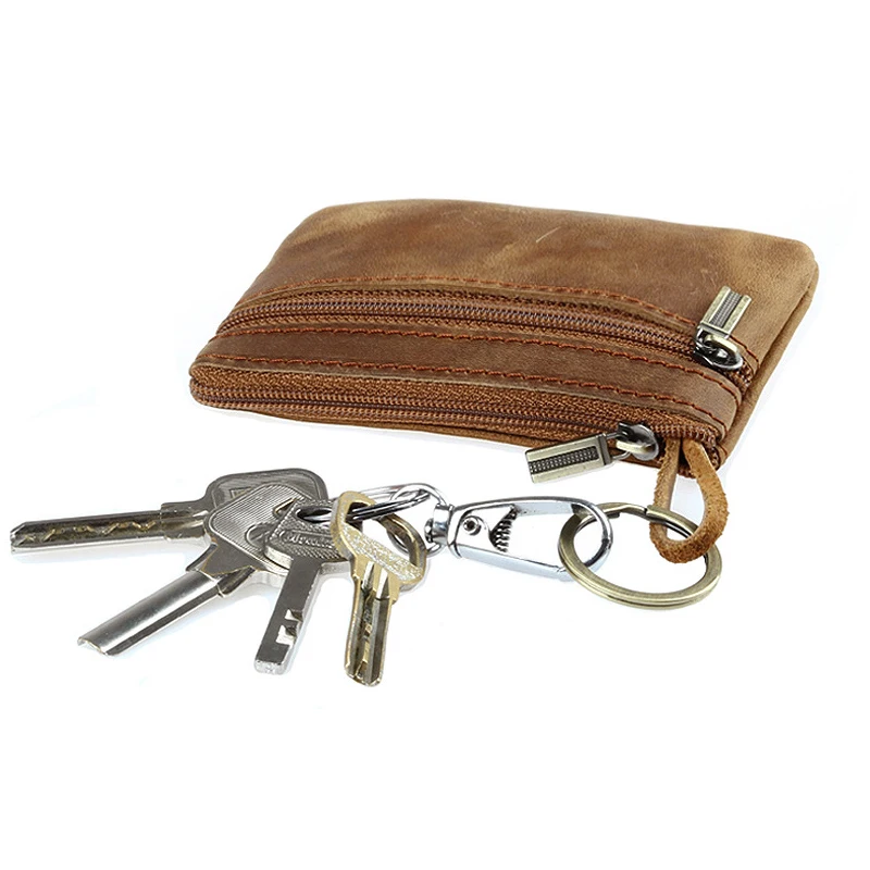 Men Crazy Horse Leather Key Wallets Genuine Leather Fashion Keychain Bag Solid Cow Leather Zipper Coin Wallet Male Zero Purse 40
Men Crazy Horse Leather Key Wallets Genuine Leather Fashion Keychain Bag Solid Cow Leather Zipper Coin Wallet Male Zero Purse 40