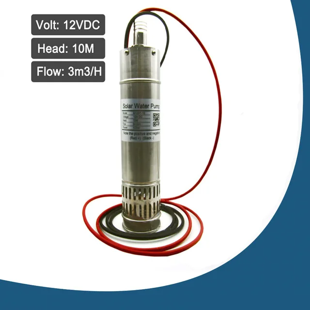 Solar Powered Submersible Deep Well Pump 3 Inch, 12V Solar Brushless 132W Submersible Deep Well Water Pump 32.8FT Max
Solar Powered Submersible Deep Well Pump 3 Inch, 12V Solar Brushless 132W Submersible Deep Well Water Pump 32.8FT Max