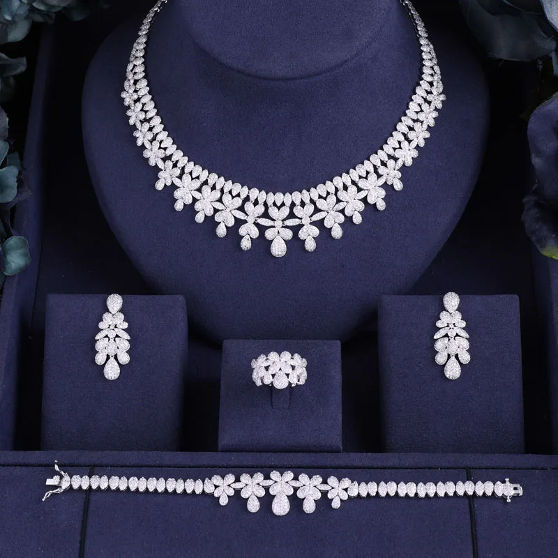 jankelly Luxury Women Jewels Elegant Shape Bridal CZ necklace earrings bracelet ring 4pcs Big Wedding Jewelry Sets For Bride
jankelly Luxury Women Jewels Elegant Shape Bridal CZ necklace earrings bracelet ring 4pcs Big Wedding Jewelry Sets For Bride