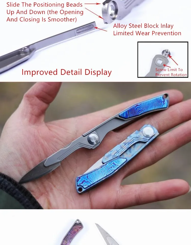 Folding Scalpel Knife – Titanium Body 8