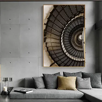 Abstract Spiral Stair Vortex Inception Canvas Painting Fashion Retro Poster N Print for Living Room Aisle Entrance Tableau Salon
Abstract Spiral Stair Vortex Inception Canvas Painting Fashion Retro Poster N Print for Living Room Aisle Entrance Tableau Salon