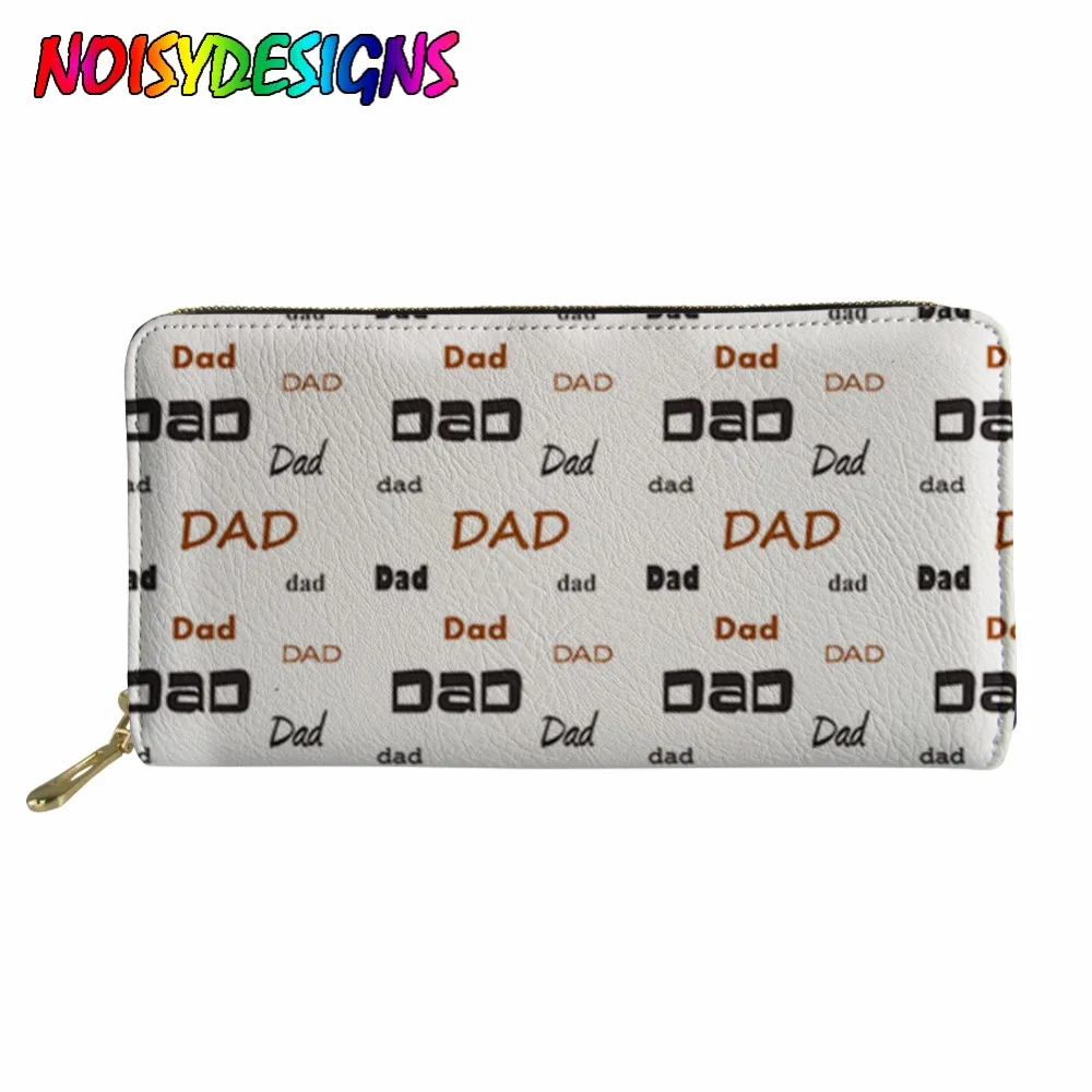 NOISYDESIGNS Long Zipper Purses Female Dad Letter Print Women Men PU Leather Wallet Leather Business Card Holder Cartera Mujer
NOISYDESIGNS Long Zipper Purses Female Dad Letter Print Women Men PU Leather Wallet Leather Business Card Holder Cartera Mujer