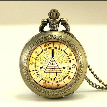 Steampunk Drama cartoon Mysteries BILL CIPHER WHEEL new pocket watch 12pcs/lot Pendant Necklace glass doctor who chain man
Steampunk Drama cartoon Mysteries BILL CIPHER WHEEL new pocket watch 12pcs/lot Pendant Necklace glass doctor who chain man