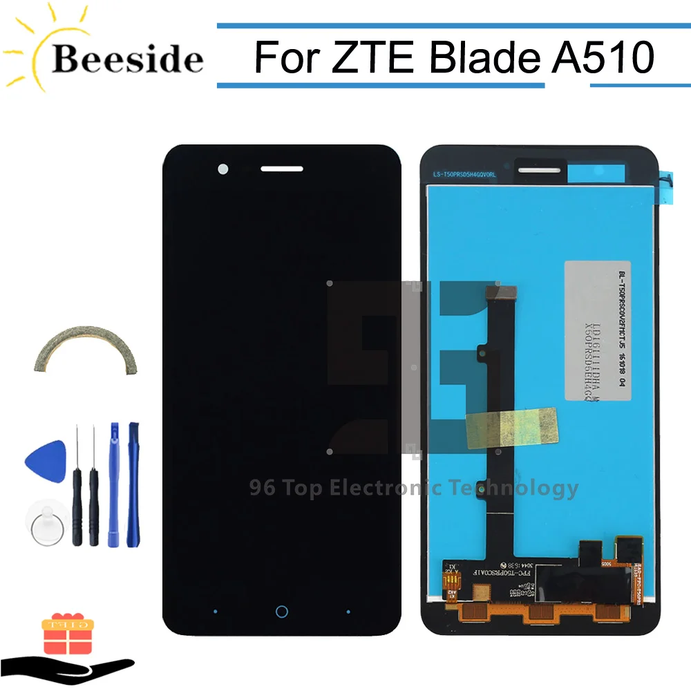 AA+ Quality LCD 5.0'' For ZTE Blade A510 BA510 BA510C LCD Display Touch Screen Digitizer Assembly Replace With Tools
AA+ Quality LCD 5.0'' For ZTE Blade A510 BA510 BA510C LCD Display Touch Screen Digitizer Assembly Replace With Tools