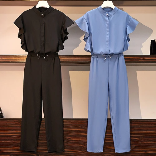 Plus Size 5xl Two Piece Set Top And Pants Women's Summer Suit Fashion Ensemble Femme Survetement Sets Of Clothes For Women
Plus Size 5xl Two Piece Set Top And Pants Women's Summer Suit Fashion Ensemble Femme Survetement Sets Of Clothes For Women