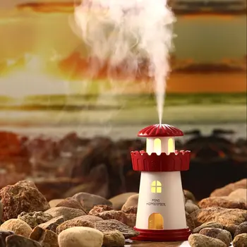 Lighthouse Air Humidifier Ultrasonic Mist Maker Fogger USB 150ml Humidifiers Freshener Purifier Aroma Diffuser Lamp
Lighthouse Air Humidifier Ultrasonic Mist Maker Fogger USB 150ml Humidifiers Freshener Purifier Aroma Diffuser Lamp