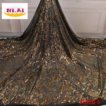 African lace fabric 2019 Embroidered Mesh French Tulle Lace High Quality Sequins lace fabric For Nigeria party dress XY2652B-5
African lace fabric 2019 Embroidered Mesh French Tulle Lace High Quality Sequins lace fabric For Nigeria party dress XY2652B-5