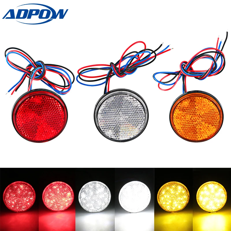 1pcs 12V Universal 24LED Motorcycle Round Reflector Turn Signal Light Lamp Bulbs LED Light ATV Tail Light Truck Marker light
1pcs 12V Universal 24LED Motorcycle Round Reflector Turn Signal Light Lamp Bulbs LED Light ATV Tail Light Truck Marker light