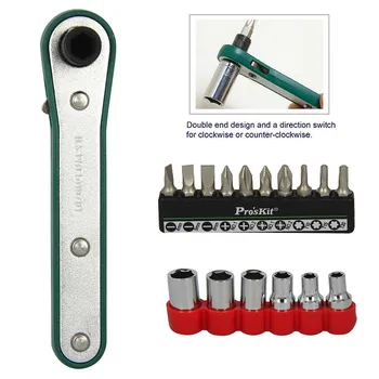 FREE SHIPPING ProsKit 1PK-202A 17 in 1 Offset Ratchet & Socket Driver Set Torx Hex (Metric Size)
FREE SHIPPING ProsKit 1PK-202A 17 in 1 Offset Ratchet & Socket Driver Set Torx Hex (Metric Size)