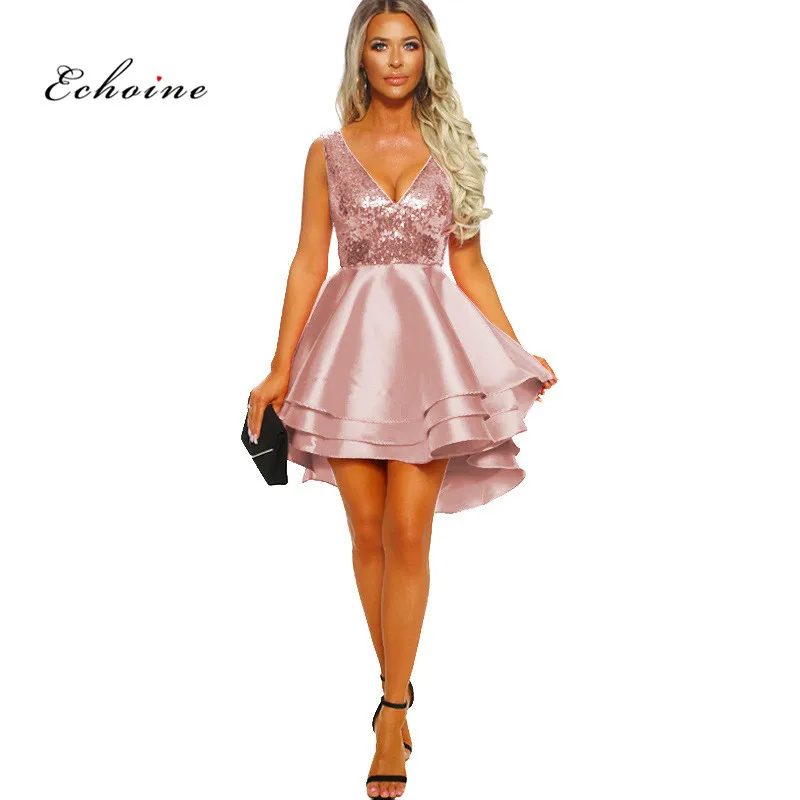 Echoine Party Princess Dress Evening Sexy V-Neck Sequined Cascading Ruffle Short Midi Irregular Hem Female Vestido Women Clothes
Echoine Party Princess Dress Evening Sexy V-Neck Sequined Cascading Ruffle Short Midi Irregular Hem Female Vestido Women Clothes