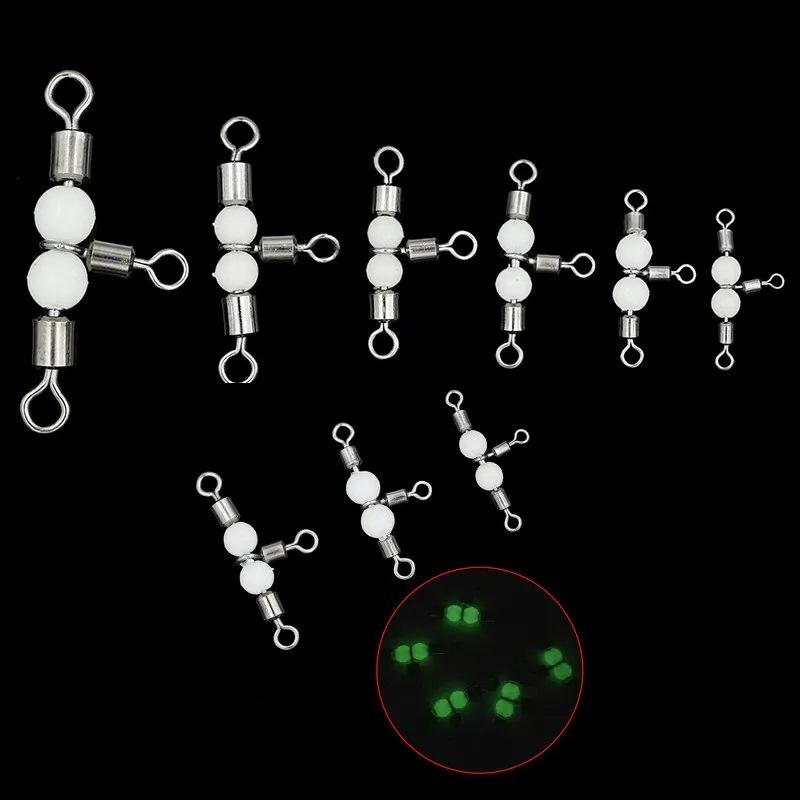 10pcs 3 Way Luminous T-shape Cross-line Rolling Swivel With Pearl Beads Fishing Swivels Fishhooks Fishing Connector
10pcs 3 Way Luminous T-shape Cross-line Rolling Swivel With Pearl Beads Fishing Swivels Fishhooks Fishing Connector