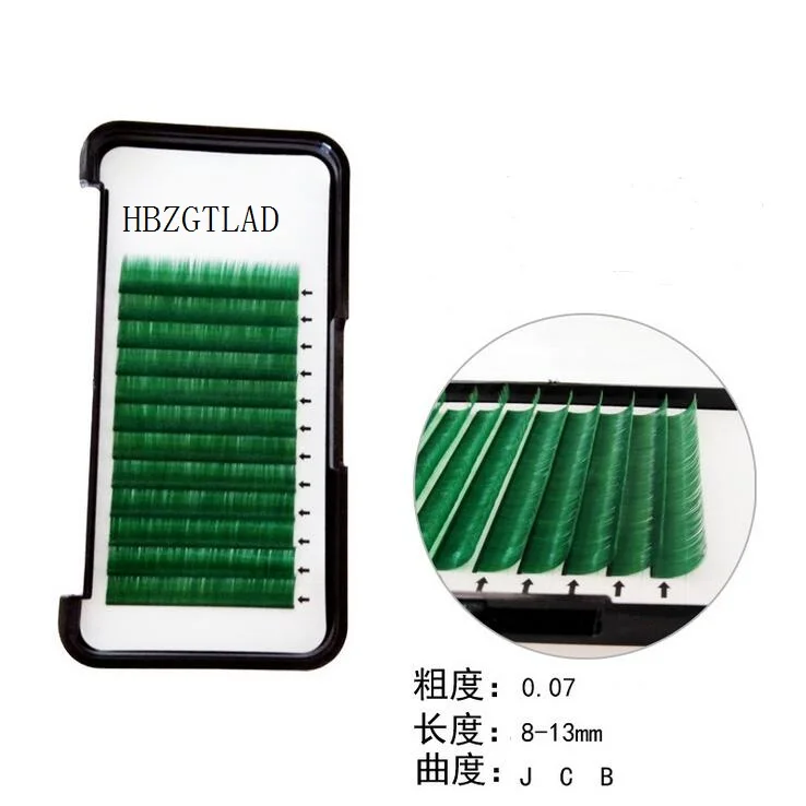 New arrival color false eyelash individual eyelashes green color eyelash extension party makeup
New arrival color false eyelash individual eyelashes green color eyelash extension party makeup