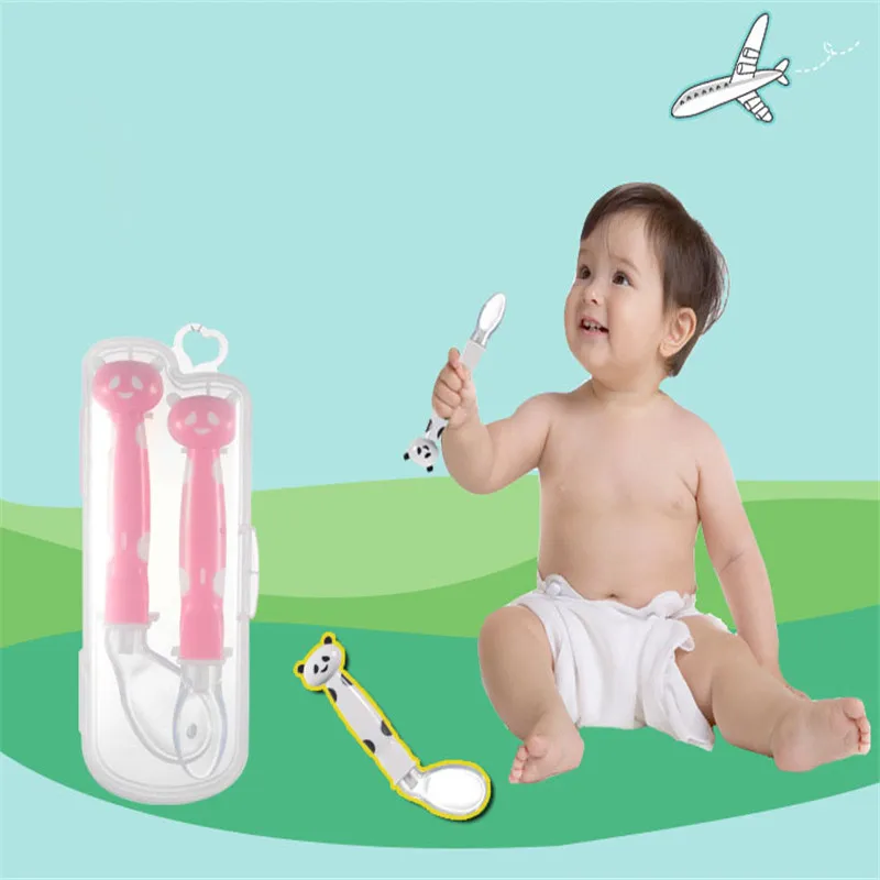 Cartoon Spoon Baby Silicone Soft Head Curved Spoon Feeding Tableware Colorful Bear Lovely Easy For Babies Children Safety Use
Cartoon Spoon Baby Silicone Soft Head Curved Spoon Feeding Tableware Colorful Bear Lovely Easy For Babies Children Safety Use