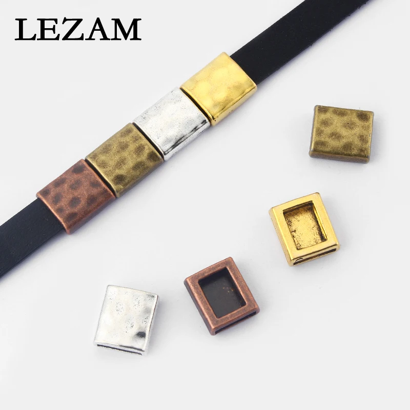 10pcs Antique Silver/Bronze/Copper/Gold Hammered Slider Spacer For 10*2mm Flat Leather Cord DIY Bracelet Necklace Accessories
10pcs Antique Silver/Bronze/Copper/Gold Hammered Slider Spacer For 10*2mm Flat Leather Cord DIY Bracelet Necklace Accessories