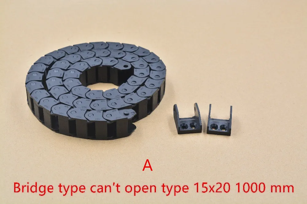 bridge type can't open plastic 15mmx20mm drag chain with end connectors L 1000mm engraving machine cable for CNC router
bridge type can't open plastic 15mmx20mm drag chain with end connectors L 1000mm engraving machine cable for CNC router