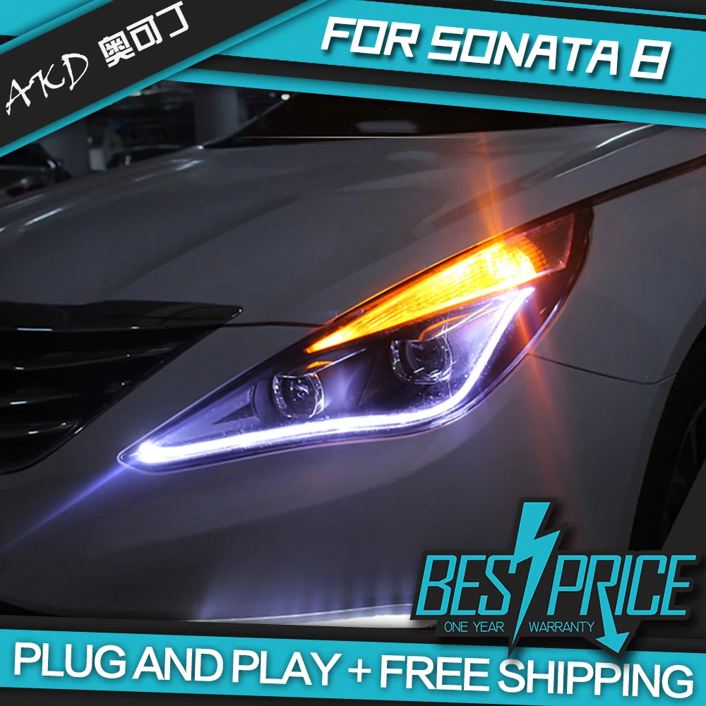 AKD Cars Styling Headlight For Hyundai Sonata8 Sonata 8 2011-2014 Headlights LED Running lights Bi-Xenon Beam Fog angel eyes
AKD Cars Styling Headlight For Hyundai Sonata8 Sonata 8 2011-2014 Headlights LED Running lights Bi-Xenon Beam Fog angel eyes