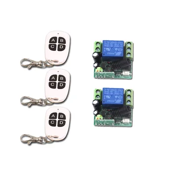 White and Black 3 Controller & 2 Mini Receiver 12V 1CH RF Wireless Remote Control Receiver Momentary Switch Relay Remote Control
White and Black 3 Controller & 2 Mini Receiver 12V 1CH RF Wireless Remote Control Receiver Momentary Switch Relay Remote Control