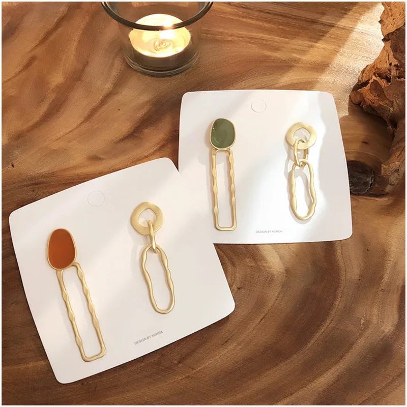 Korea Earrings Exaggerated Asymmetric Drop Glaze Texture Geometric Irregular Metal Earrings Women Boho Punk 925 Sterling Silver
Korea Earrings Exaggerated Asymmetric Drop Glaze Texture Geometric Irregular Metal Earrings Women Boho Punk 925 Sterling Silver