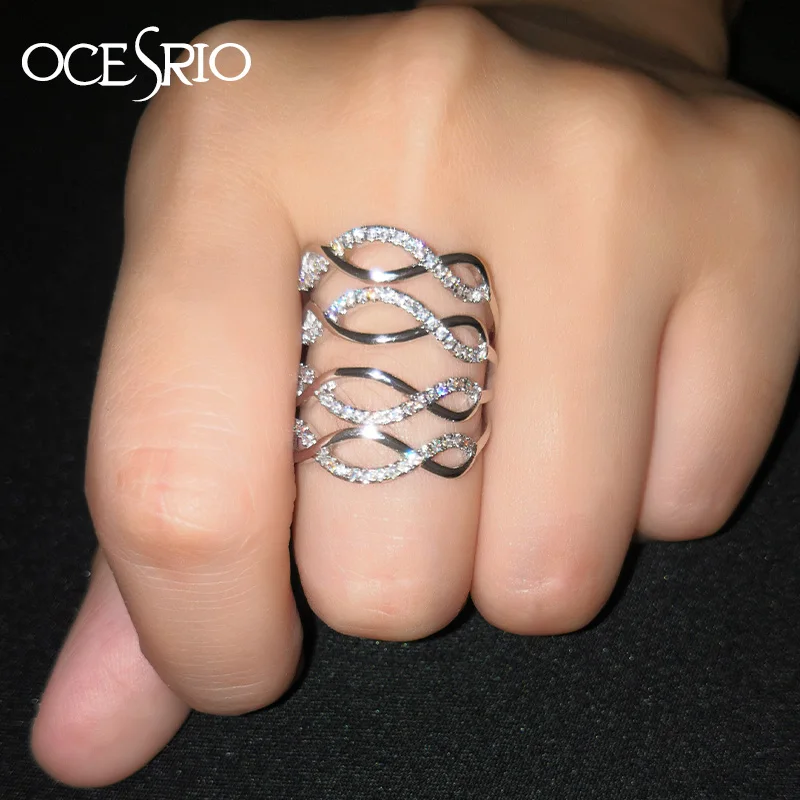 OCESRIO Silver Long Ring Women Cubic Zirconia CZ Infinity Big Resizable Rings for Women Fashion Jewelry bague femme rig-h02
OCESRIO Silver Long Ring Women Cubic Zirconia CZ Infinity Big Resizable Rings for Women Fashion Jewelry bague femme rig-h02